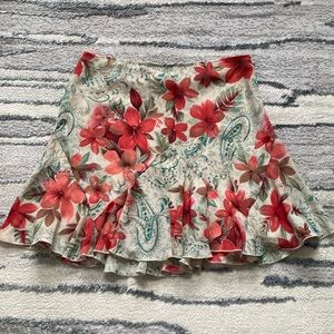 Floral Mini Skirt
